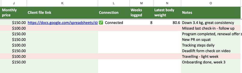 Paste a client's file link once to connect it