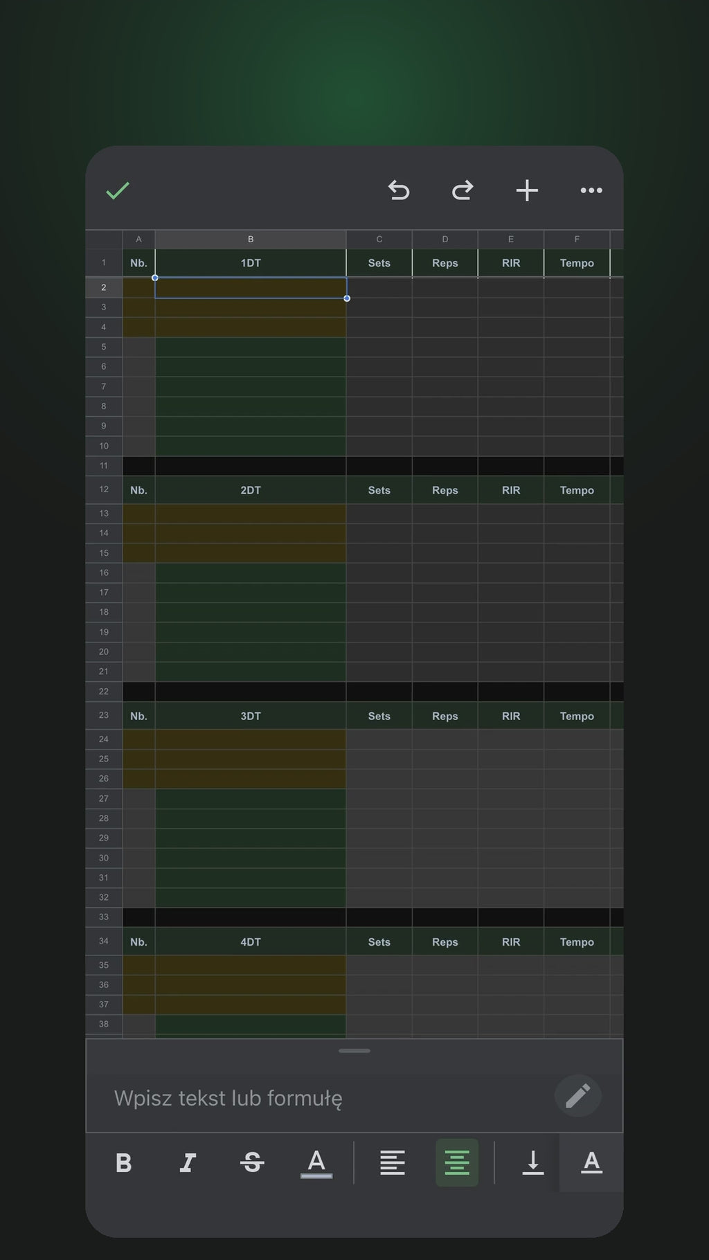 Progress Tracker – Workout Tracker Google Sheet