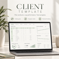 Client Template workout tracker preview